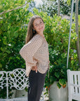 Elise Tie Front Top side