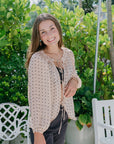 Elise Tie Front Top front