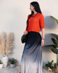 Flossie Ombre Maxi Skirt front view
