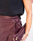 Alina Chain Tank Top knot detail