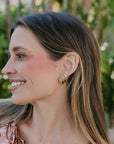Jennifer Zeuner Doma Earrings on ear