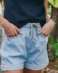 Cancun Short Stripe close up