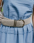 B-Low Belt Alexander Woven Belt on model