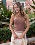 Karina Grimaldi Ruby Knit Top front close up