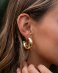 Jurate Richie Hoop Earring on model