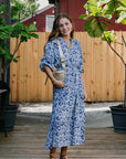 Ilio Nema Priam Print Caftan Dress front view