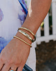 Jennifer Zeuner Nevi Bracelet stacked on model