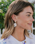 Jennifer Zeuner Havana Earrings Two Tone on model