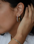 Daphne Pavé Hoop Earrings