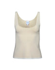 Beige tank top on a white background