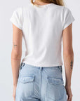 Amo Baby Tee in White back