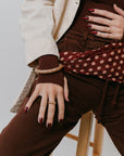Marble Cuff Bracelet close up