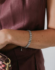 Mavis Bracelet White Gold on wrist