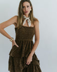 Leina Tiered Dress close up front