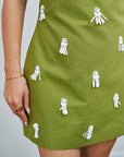 Collins Palm Sand Dollar Dress close up detail