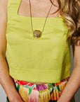 Corby Top Citrus close up front