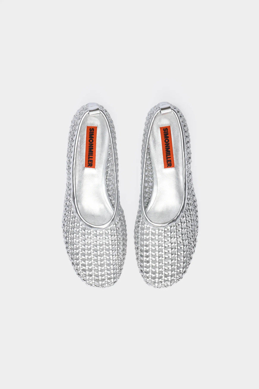 Simon Miller Chrome Woven Riad Flat top