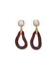 Galina Earrings in Sangria