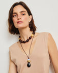 Galina Earrings in Sangria