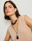 Galina Earrings in Sangria