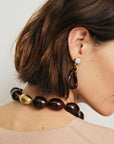 Galina Earrings in Sangria