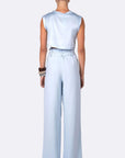 Mel Crop Baby Blue full body back