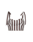 Faiza Stripe Top by itself front