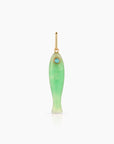 Fortuna Chrysoprase Fish Charm by itself
