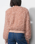 Imani Shaggy Rim Hem Jacket back