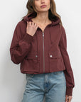 Grant Twill Hooded Jacket front