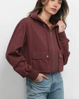 Grant Twill Hooded Jacket side view