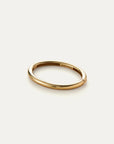 Gold ring on a white background