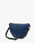 Grande Fanny Woven Checker Black and Cobalt back