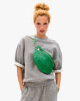 Grande Fanny Grass Woven Checker worn across chest