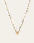 Groovy Spacer Big Bead 10k Yellow Gold on rollo chain