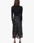 Vivienne Lace Trim Skirt full body back