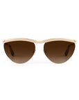 Heidi 12K Matte Black Fade Chroma + Blonde Venezia Sunglasses front
