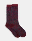 Ifari Zebra Jacquard Socks Margot Mauve by itself