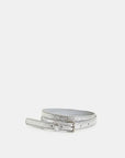 Ilida Shiny Thin Belt Silver by itself