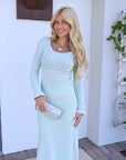 Sea Rue Knit Top Mint front full body