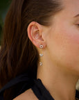 xoxo earrings close up