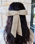 Raffia Jane Bow Barette
