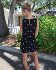 Velvet Elara Embroidered Tank Dress back
