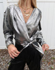 Leyla Wrap Top front