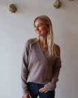 Liam V-Neck Sweater front view