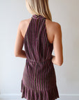 Lark Halter Mini Dress back view