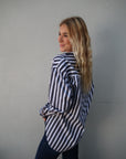 Gillian Stripe Long Sleeve Shirt side
