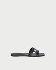 Monogram Flat Slide Black side