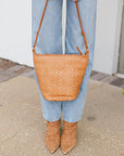 Clare V Petite Jeanne Woven Checker
