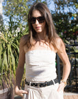 B-Low Belt Juniper Studded Belt front
